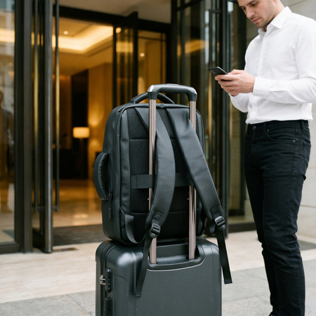 Plecak Miejski Turystyczny Trekkingowy Sportowy Z Miejscem Na Laptopa USB 15 L NILS