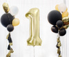 Balony Na 18 Urodziny Szampańskie Duże 85 cm + 2x Balon Happy Birthday 18"