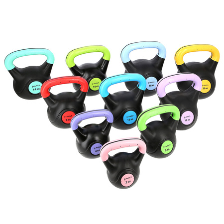 Kettlebell Odważnik Kompozytowy Hantel Do Ćwiczeń Fitness Crossfit 2 kg HMS