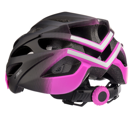 Kask Rowerowy Regulowany Szosowy Z Daszkiem METEOR Otwory Wentylacyjne