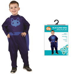 Strój Kostium Przebranie Kombinezon + Peleryna Superbohater Na Karnawał