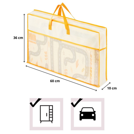 Duża Składana Dwustronna Mata Piankowa 180x120x1 cm MAMABRUM