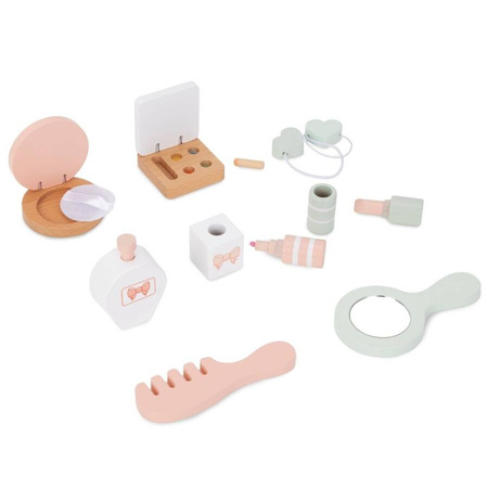 MAMABRUM Drewniana Toaletka Dla Dzieci Z Akcesoriami