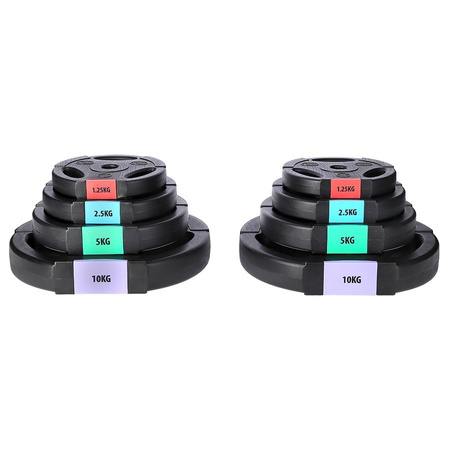 HMS Sztanga Regulowane Obciążenie 42 kg + Zaciski