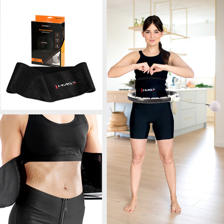 Hula Hop Magnetyczny Z Wypustkami i Obciążnikiem + Pas Wyszczuplający HMS