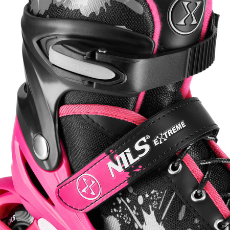 Rolki Regulowane Łyżworolki Rekreacyjne Dla Dziewczynki Kauczukowe Kółka