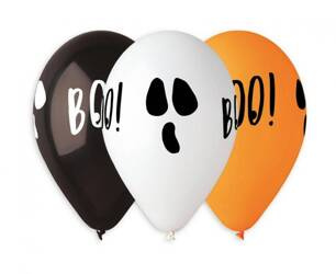 GEMAR Balony Lateksowe Ozdobne Dekoracja Na Halloween 33 cm - 5 szt.