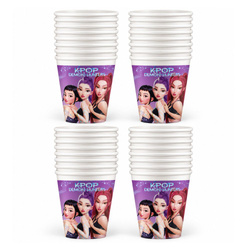 Kubeczki Papierowe Na Urodziny Dla Dziecka 200 ml K-POP DEMON HUNTERS 32szt