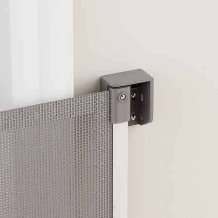 Bramka Zabezpieczająca Zwijana Barierka Na Schody 140 × 98 cm STAIRSAFE