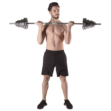 HMS Sztangielki Stalowe Treningowe Do Ćwiczeń Hantle Obciążenia 2x25 kg