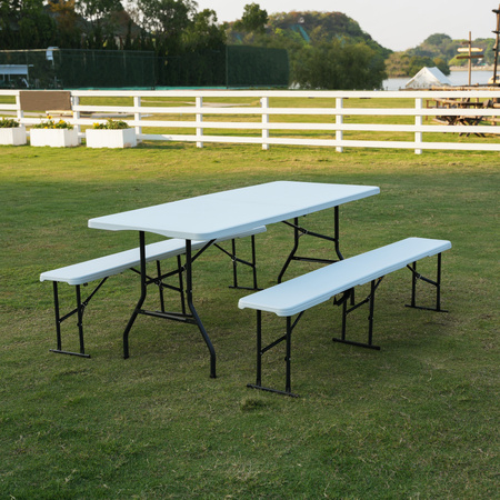 Ławka Ogrodowa Ławeczka Składana Cateringowa Turystyczna 183 cm Nils Camp