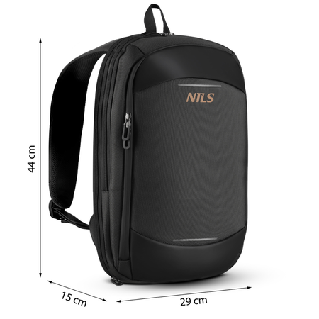 Plecak Miejski Turystyczny Trekkingowy Sportowy Z Miejscem Na Laptopa 19 L NILS