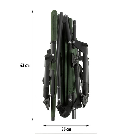 Krzesło Krzesełko Wędkarskie Turystyczne Z Podnóżkiem Fotel Karpiowy NILS