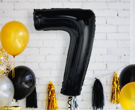 Balon Foliowy Dekoracja Na Urodziny Rocznice Jubileusze GODAN Cyfra 7 92 cm