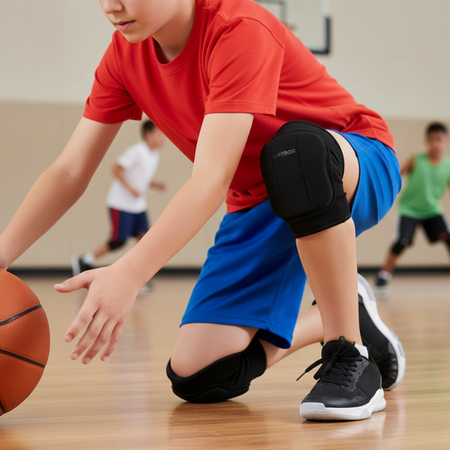 Nakolanniki Ochraniacze Siatkarskie Na Kolana Do Siatkówki Czarne METEOR