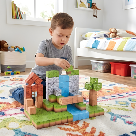 Klocki Magnetyczne Konstrukcyjne Zestaw 157 Elementów Edukacyjne Dla Dzieci