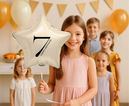 Balon Foliowy Dekoracyjny Ozdobny Imprezowy Na Urodziny Cyfra 7 GODAN 18"