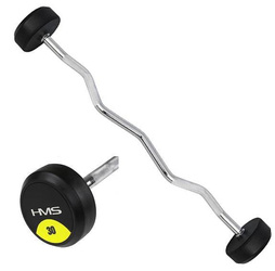 Sztanga Gryf Łamany Z Obciążeniem Do Ćwiczeń Treningu Siłowego 30 kg HMS