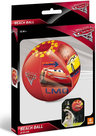 MONDO Piłka Gumowa Plażowa Dla Dzieci Auta Cars 3