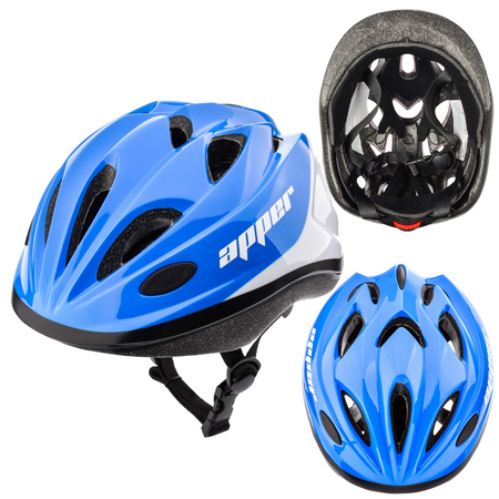 Kask Rowerowy Regulowany Dziecięcy Otwory Wentylacyjne + Zestaw Ochraiaczy