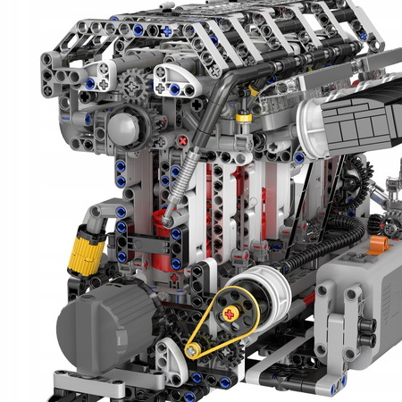 Klocki Konstrukcyjne Silnik Rzędowy Czterocylindrowy Benzynowy 1787 Elementów MOULD KING