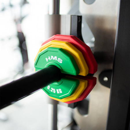 Talerze Progresywne Na Sprzęt Sztangę Gryf HMS Zestaw 2x0,25 2x0,5 2x1 kg