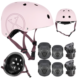 Kask Na Rolki Rower Hulajnogę Regulowany Dla Dzieci Orzeszek + Ochraniacze