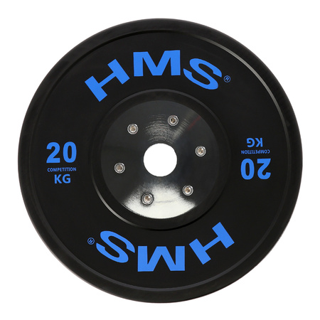 Talerz Obciążenie Olimpijskie Na Gryf Sztangę Gumowany Bumper HMS 20 kg
