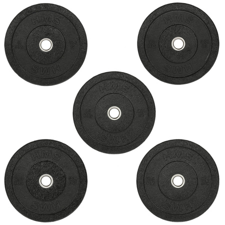 Zestaw HMS 2x Talerz Olimpijski Gumowany Obciążenie 15 kg