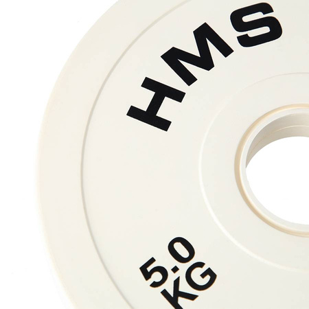 Talerze Obciążenia Na Gryf Olimpijski Sztangę Gumowane Zestaw 2x5 kg HMS