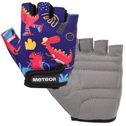 METEOR Rękawiczki Rowerowe Kolarskie Dla Dzieci Krótkie Na Rzep