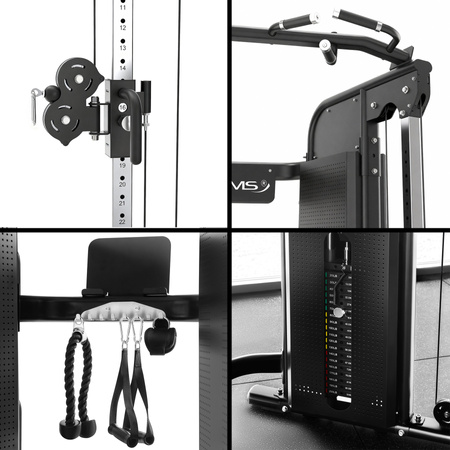 Atlas Wielofunkcyjny Brama Do Ćwiczeń Siłowych Ze Stosem i Wyciągiem HMS