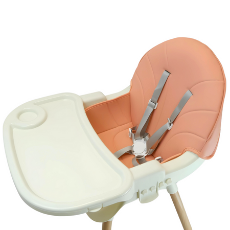 MERKAN Krzesełko Stalowe Fotelik Do Karmienia Z Blatem 3w1 Dla Dziecka