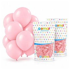 Balony Klasyczne Pastelowe Różowe Lateksowe Na Urodziny GEMAR 19" 50 szt.