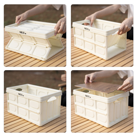 Skrzynia Pojemnik Do Przechowywania Transportowa Modułowa Kempingowa 2w1