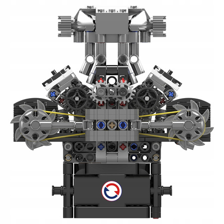 Klocki Konstrukcyjne Silnik Samochodowy V8 737 el. Na Prezent MOULD KING