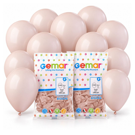 Balony Klasyczne Pastelowe Jasnoróżowe Lateksowe Na Urodziny 12" 200 szt.