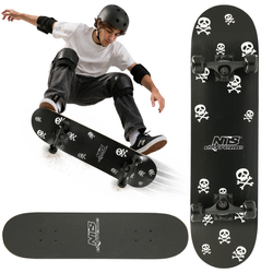 Deskorolka Klasyczna Deska Drewniana Skateboard Dla Początkujących NILS