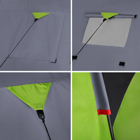 NILS Duży Namiot Turystyczny Czteroosobowy Wodoodporny