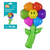 Balon Foliowy Kwiatek Tęczowy Na Przyjęcie Imprezę Urodziny GODAN 19x38 cm