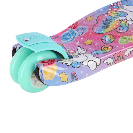 Hulajnoga Trójkołowa Balansowa Dla Dzieci Regulowana Wysokość Kółka LED