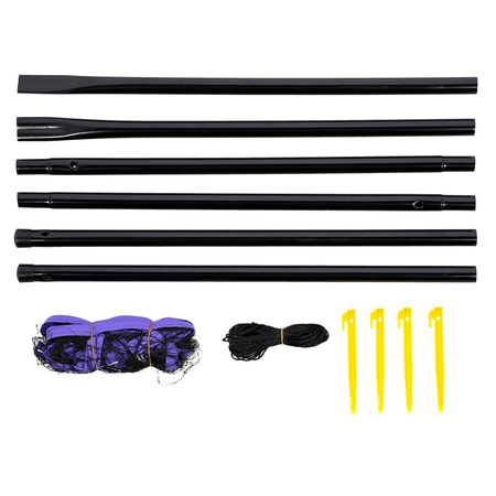 NILS Siatka Do Gry W Badmintona Siatkówkę 620 cm + Stelaż W Pokrowcu