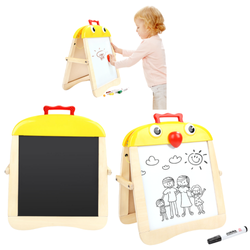 Tablica Dwustronna Magnetyczna Kredowa Suchościeralna Edukacyjna Montessori