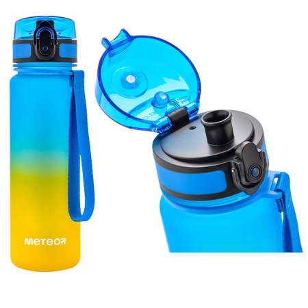 Butelka Sportowa Bidon Na Wodę Z Miarką Tritanowa Z Ustnikiem 500 ml METEOR