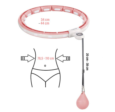 HMS Hula Hop Odchudzające Z Wypustkami i Obciążnikiem