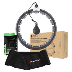 Hula Hop Magnetyczny Z Wypustkami Obciążnikiem I Licznikiem + Pas Wyszczuplający HMS