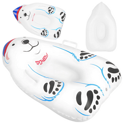 SPOKEY Ślizgacz Śnieżny Dmuchany Z Uchwytami Sanki Ślizg