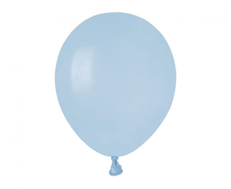 Balony Klasyczne Błękitne Pastelowe 5" Na Przyjęcie Urodziny GEMAR 200 szt.