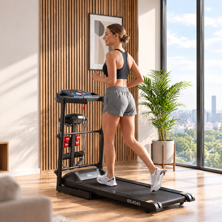 Bieżnia Elektryczna Treningowa Domowa Z Masażerem ONE FITNESS