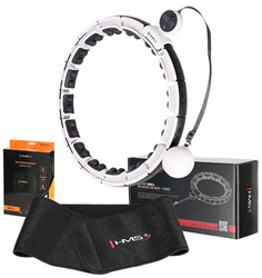 Hula Hop Magnetyczny Z Wypustkami i Obciążnikiem + Pas Wyszczuplający HMS